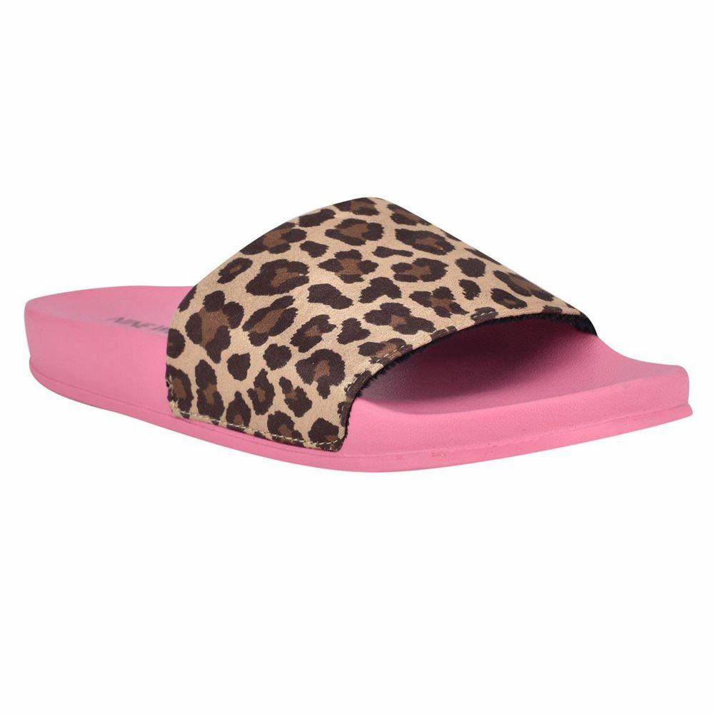 Nine West Slides Ireland Store Nine West Sandbar Flat Brown Pink